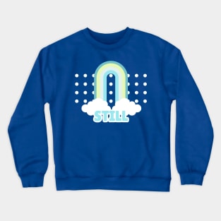 Rainbow Dream Pale Blue Still Crewneck Sweatshirt